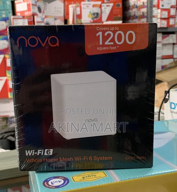 Tenda Nova Ex3(1pack)Ax1500 Dual-Band Wi-Fi 6 Mesh Router · Photo 1