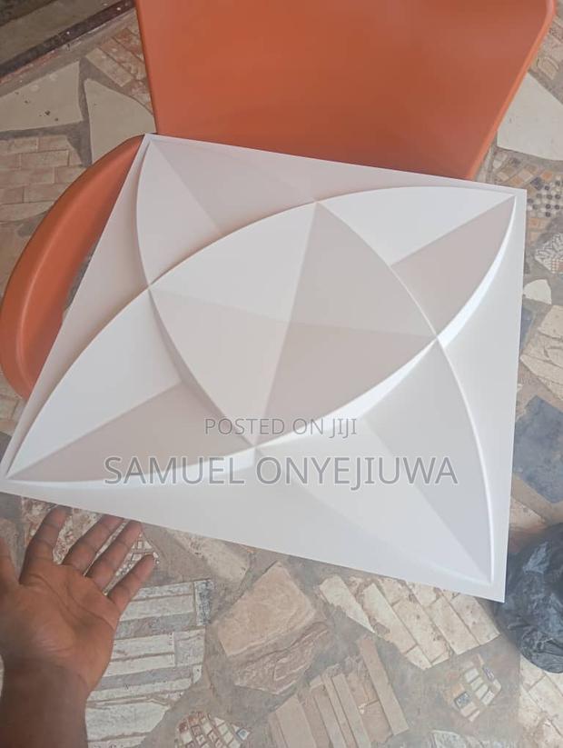 3d PVC Wall Panels White (D112d). White · Photo 1