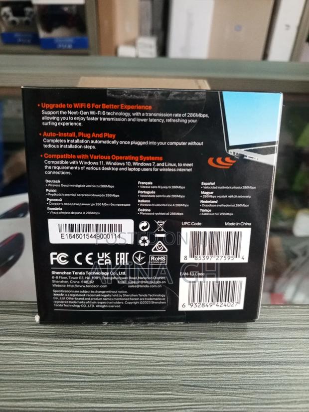 Tenda Ax300 Wi-Fi 6 Wireless Nano Usb Adapter · Photo 2
