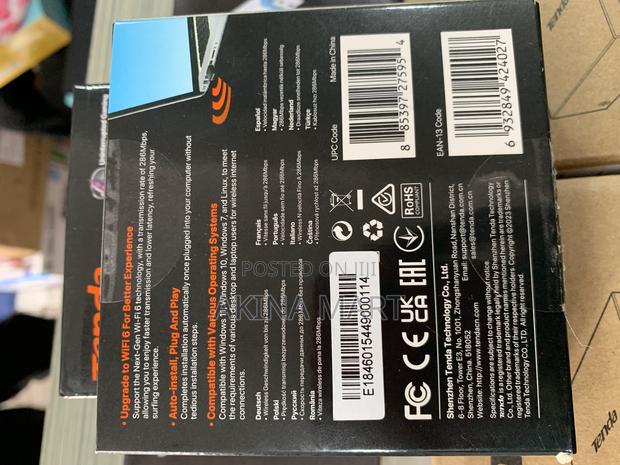 Tenda Nano Usb Wireless Adapter Ax300 Wi-Fi 6 · Photo 2