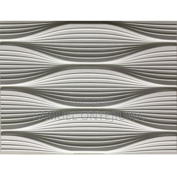 3D PVC Wall Panels White (D130) White · Photo 1