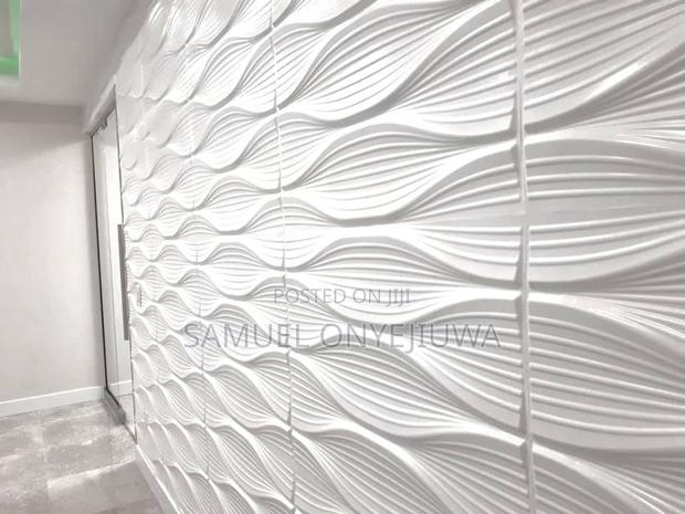 3D PVC Wall Panels White (D130) White · Photo 2