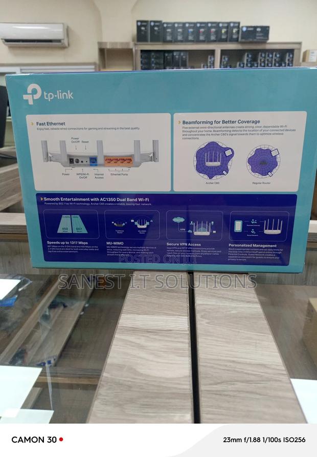 Tp-Link Acher C60 Ac1350 Wifi Router · Photo 3