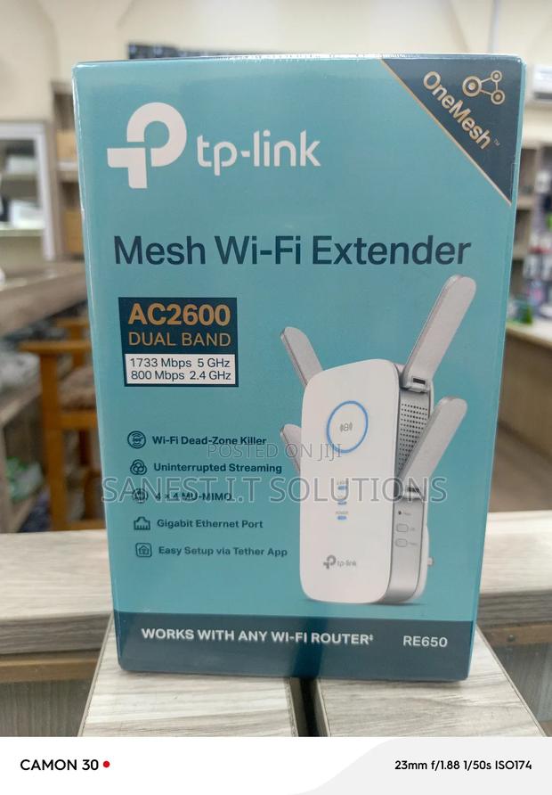 Mesh Wifi Extender Ac2600 Dual Band Re650 Range Extender · Photo 1