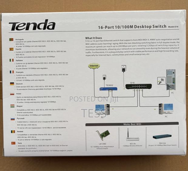 Tenda 16port Desktop Normal Switch 10/100mbps · Photo 2