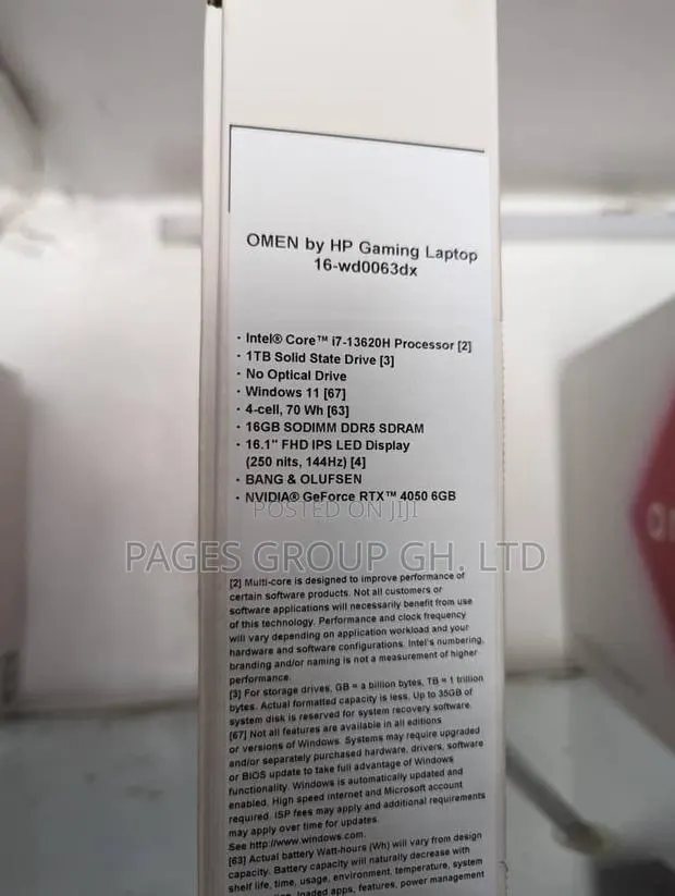 New Laptop HP Omen 16 16GB Intel Core i7 SSD 1T · Photo 1