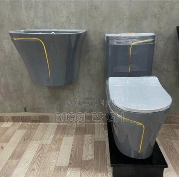 Grey Wc With Basin · Photo 1