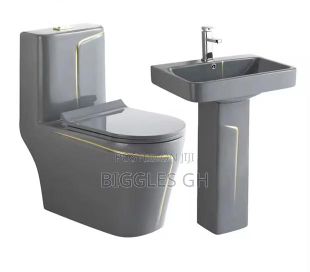 Grey Wc With Basin · Photo 2
