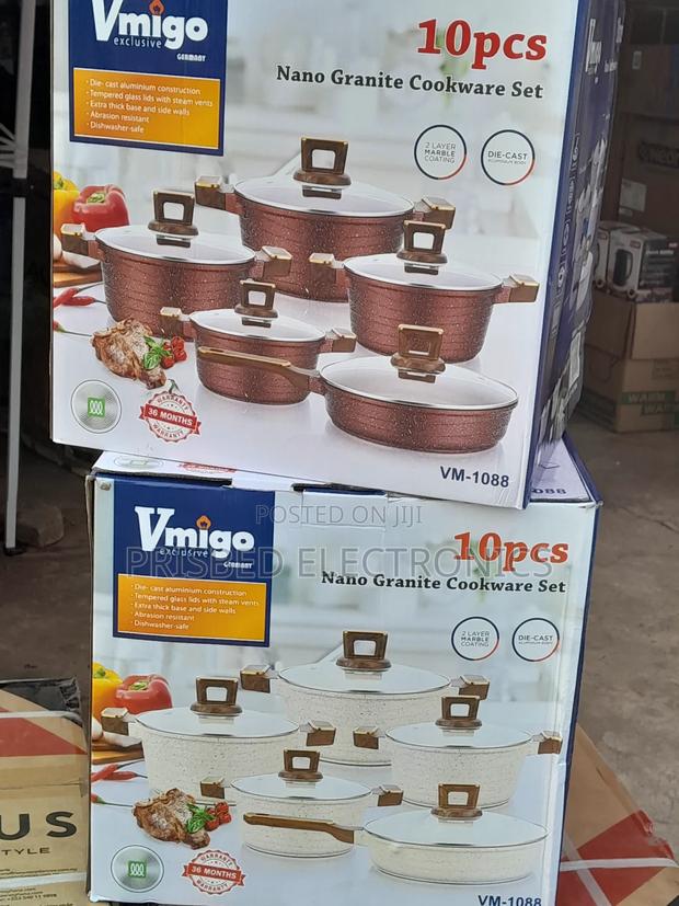 Vmigo Durable 10pcs Nano Granite Cookware Set · Photo 1