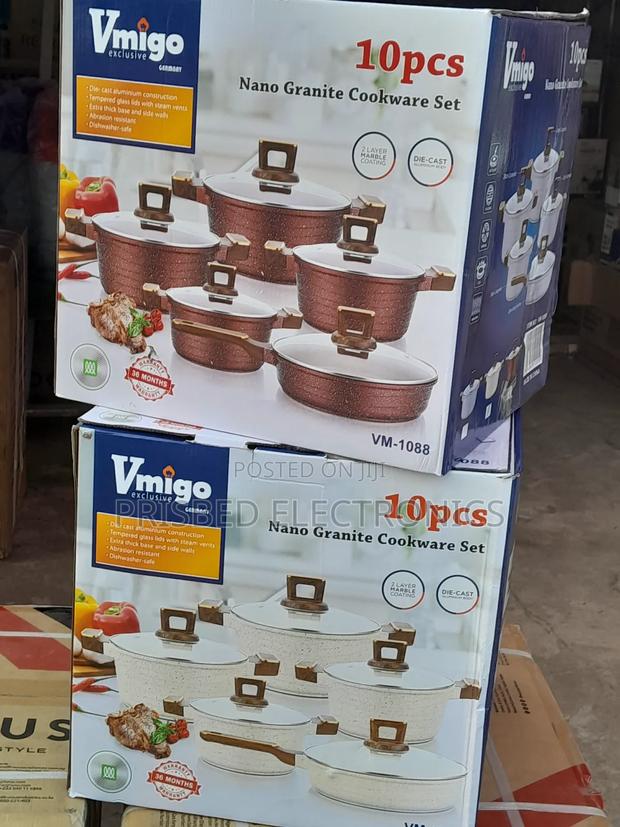 Vmigo Durable 10pcs Nano Granite Cookware Set · Photo 2