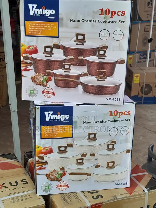 Vmigo Durable 10pcs Nano Granite Cookware Set · Photo 3