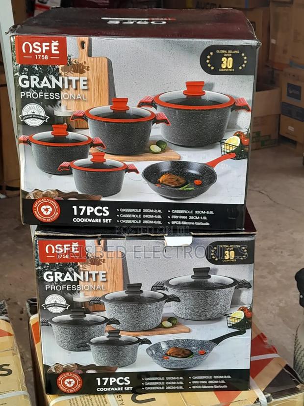Nsef 17pcs Durable Granite Professional Cookware Set · Photo 1
