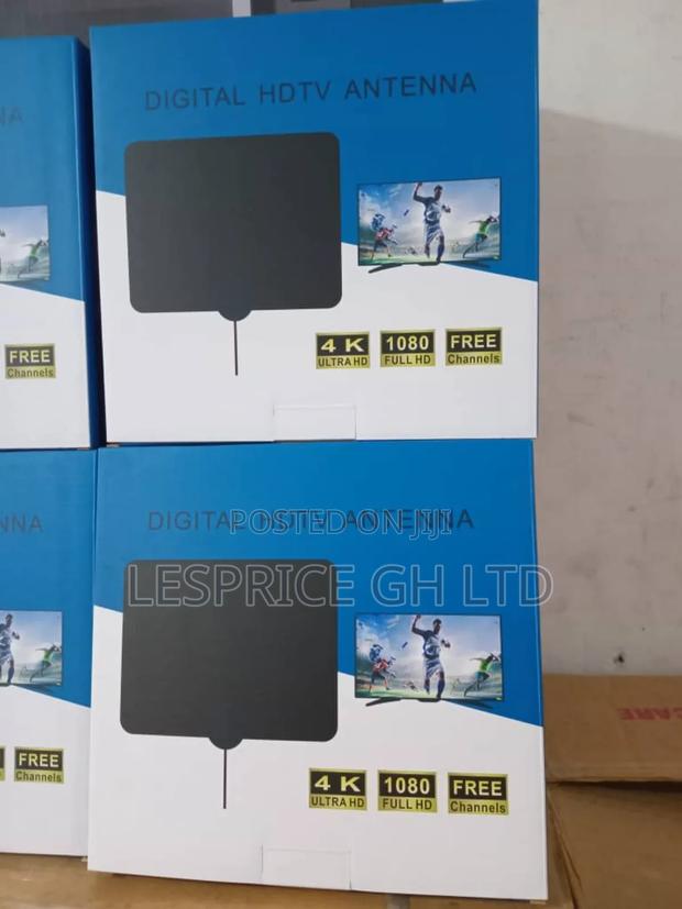 Indoor Digital TV Antenna: 300 Miles, Long Cable! · Photo 1