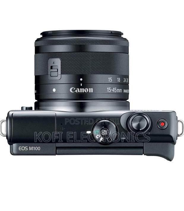Black Wifi Canon EOS M100 Mirrorless Camera W/ 15-45mm · Photo 1