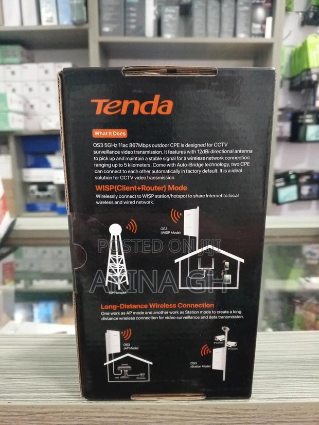 Tenda 5ghz 11ac 867mbps 12dpi Outdoor Cpe Access Point Os3 · Photo 2