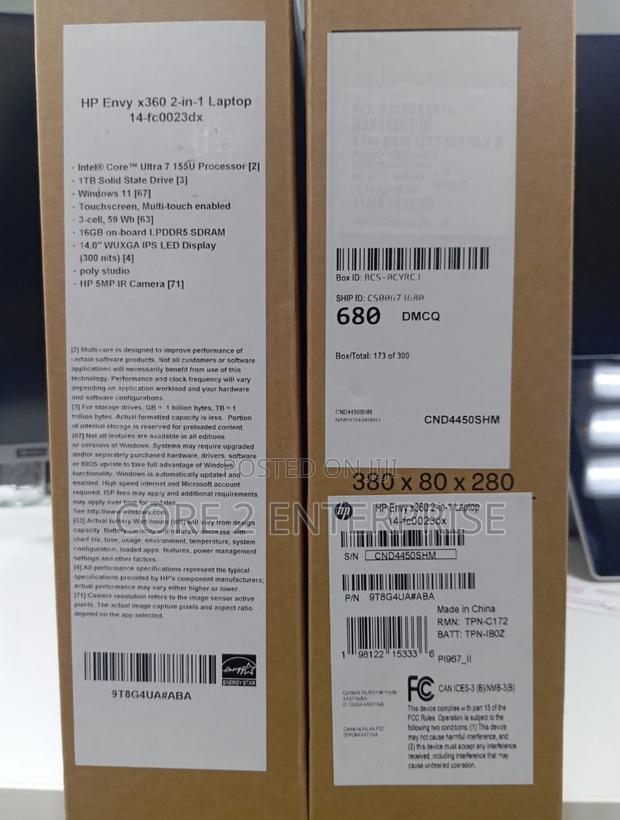 New Laptop HP Envy 14 16GB Intel Core Ultra 7 SSD 1T · Photo 2