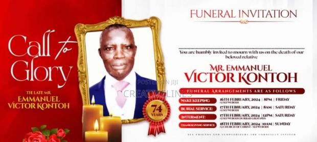 Funeral Invitation · Photo 1