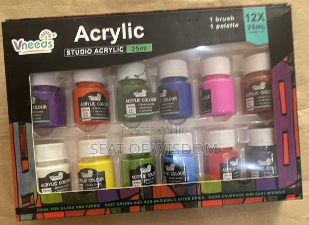 12 Colours Acrylic Paint · Photo 1