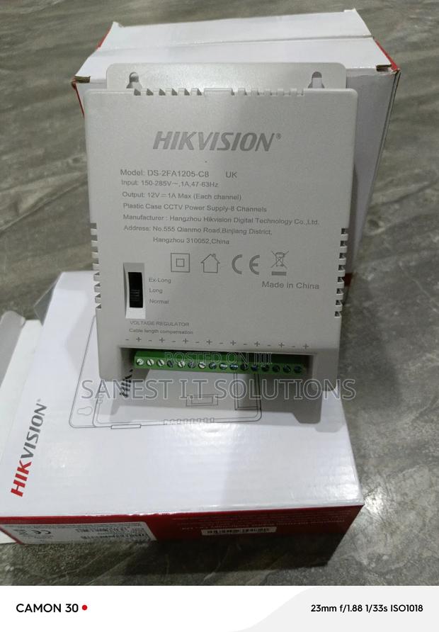 8 Channel Power Supply Hikvission · Photo 3