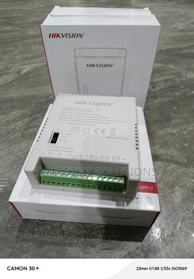 8 Channel Power Supply Hikvission · Photo 1