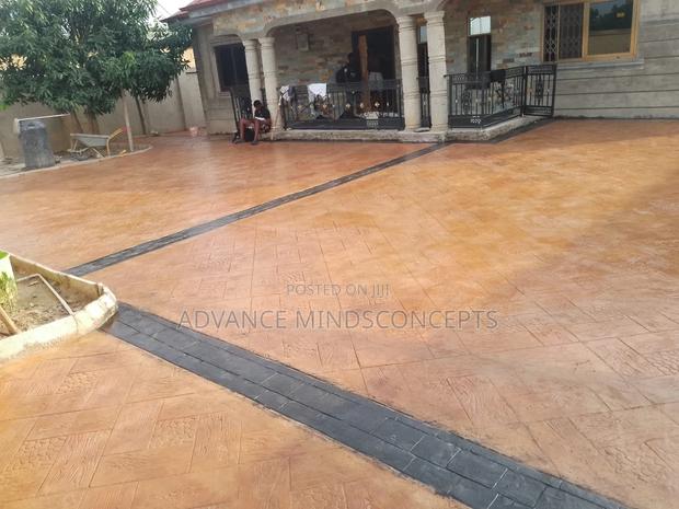 Concrete Stamp Design ( Terracotta With Black) · Photo 1