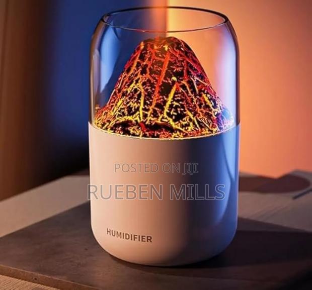 Volcano Shape Diffuser Humidifier With Night Light · Photo 1