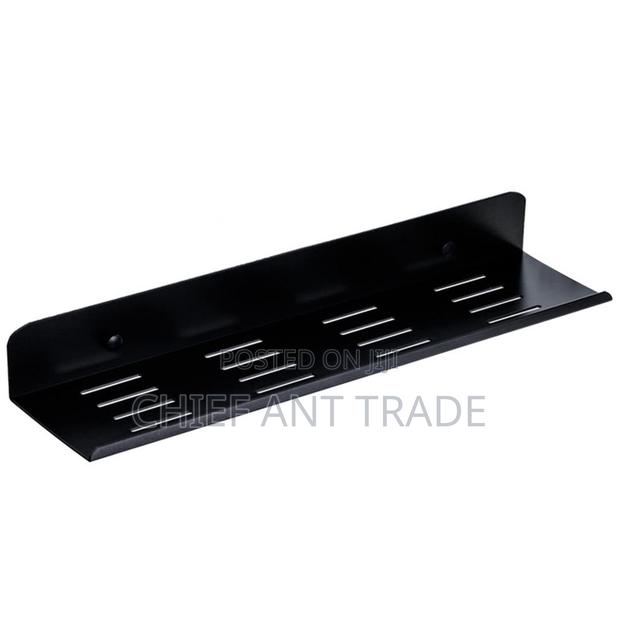 Black Shelf For Bathroom. · Photo 1