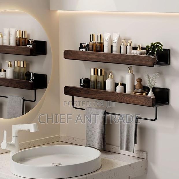 Wooden Designed Shelf Jz0019 60cm · Photo 2