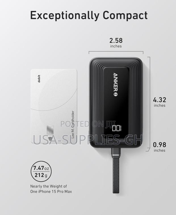 Anker Zolo Power Bank - 30w Super Fast Charging - From Usa · Photo 4