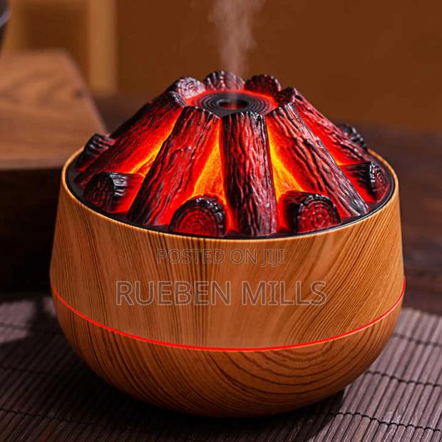 Home Decoration Charcoal Flame USB Mini Humidifier Diffuser · Photo 1