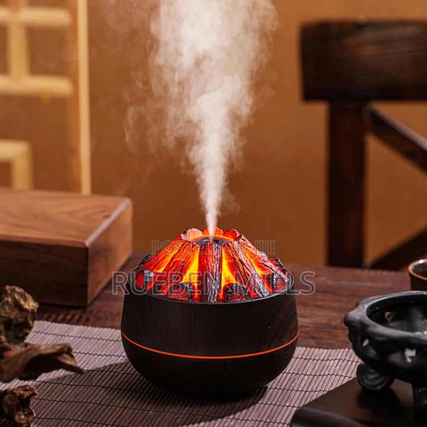 Home Decoration Charcoal Flame USB Mini Humidifier Diffuser · Photo 2