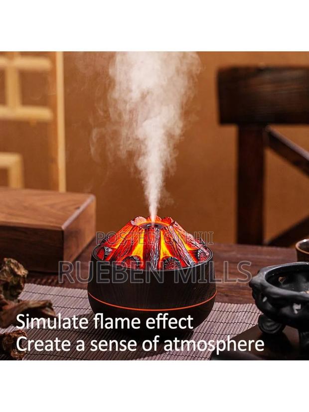 Charcoal Fire Flame Aromatherapy Diffuser Humidifier · Photo 2