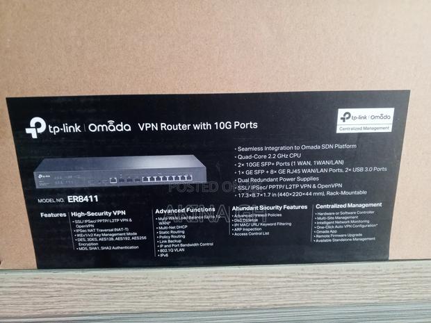 Tp-Link Omada VPN Load Balancer Router With 10G Port ER8411 · Photo 2