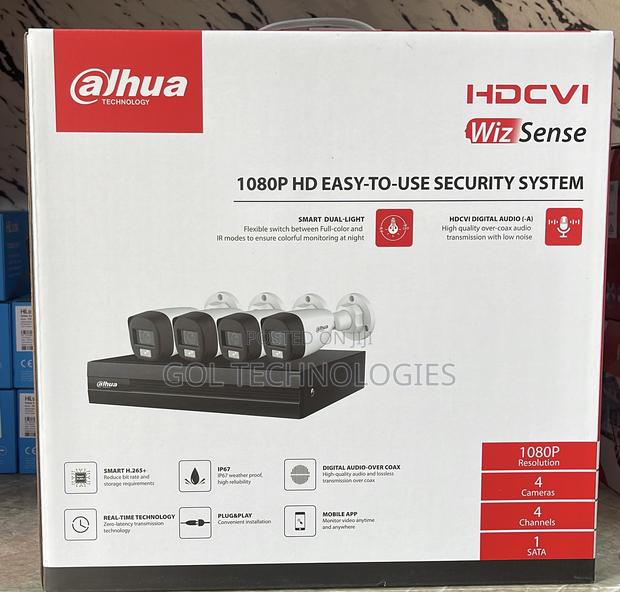 Dahua 4ch Audio Dh-Kit/Xvr1b04-I/4-Hfw1200clp-Il-a-0360b 1TB · Photo 1