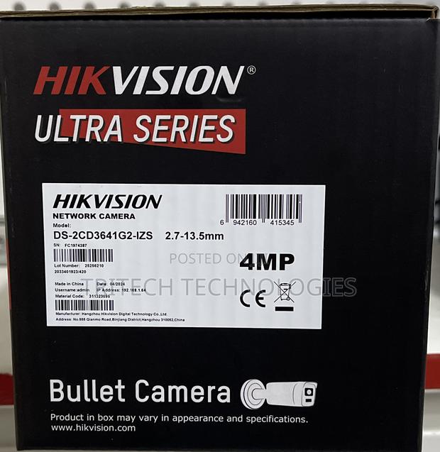 Hikvision Ds-2cd3641g2-Izs 4mp Varifocal Bullet Ip Camera · Photo 2