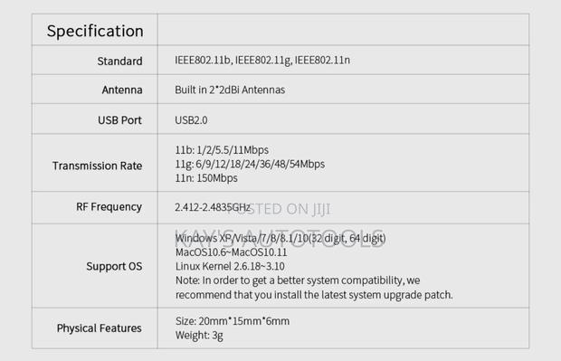 Comfast Mini USB Wi-fi Adapter · Photo 3