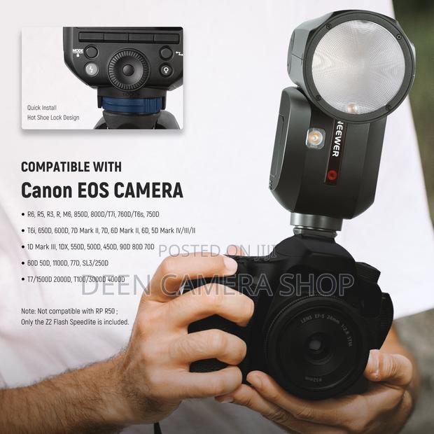 Neewer Z2 3000mah Battery TTL Round Head Flash Speedlite · Photo 8