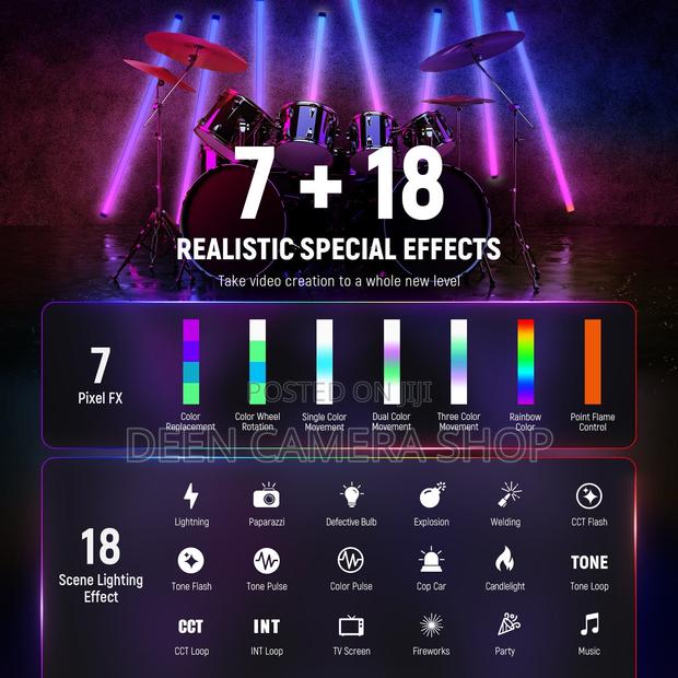 Neewer Tl120c 42w RGB Tube Light With App/2.4g/DMX Control · Photo 3