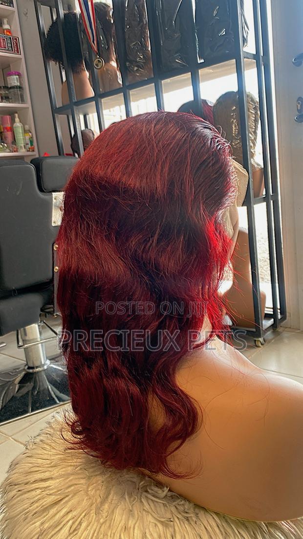 18 Inches Wine Color Wig · Photo 1
