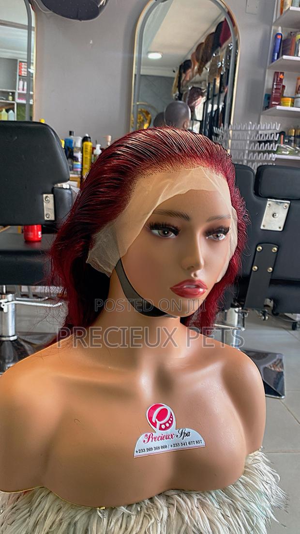 18 Inches Wine Color Wig · Photo 2