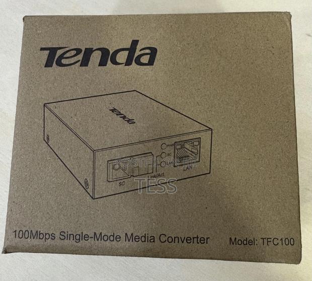 Tenda 100mbps Single-Mode Fiber Media Converter TFC100 · Photo 1