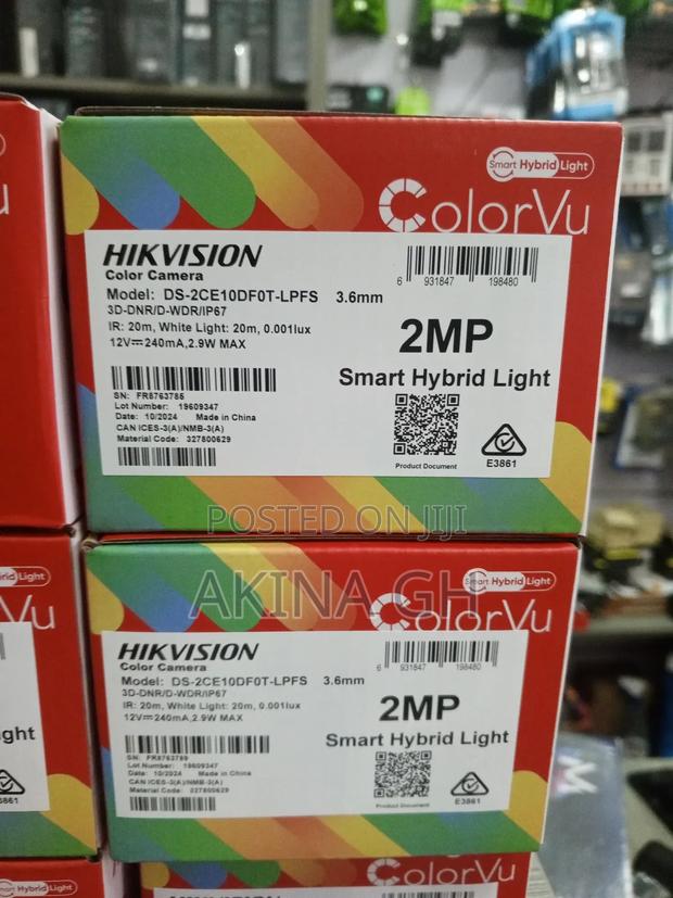 Hikvision 2 Mp Smart Colorvu Bullet Camera Ds-2ce10df0t-LPFS · Photo 2