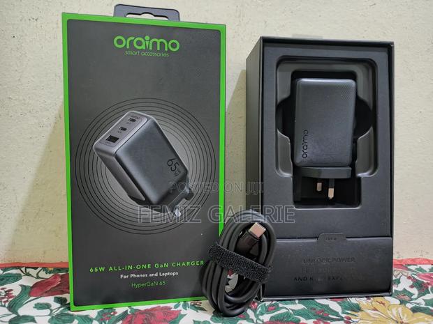 Oraimo Hyper Gan 65 65w Gan Wall Charger Kit + 100w Cc Cable · Photo 2