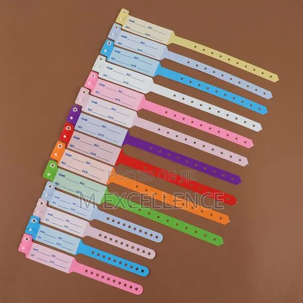 100pcs Medical Id Bracelets - PVC Hospital Wristbands · Photo 1