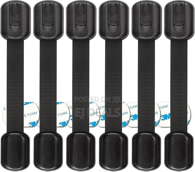 Child Safety Locks Black 6 Pieces · Photo 1