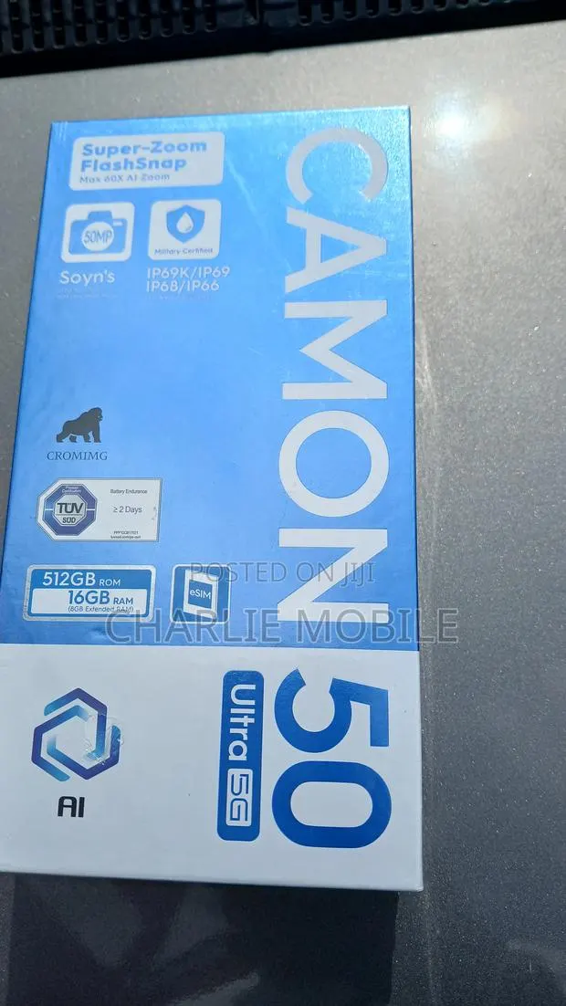 New Tecno Camon 50 Ultra 512 GB Black · Photo 1