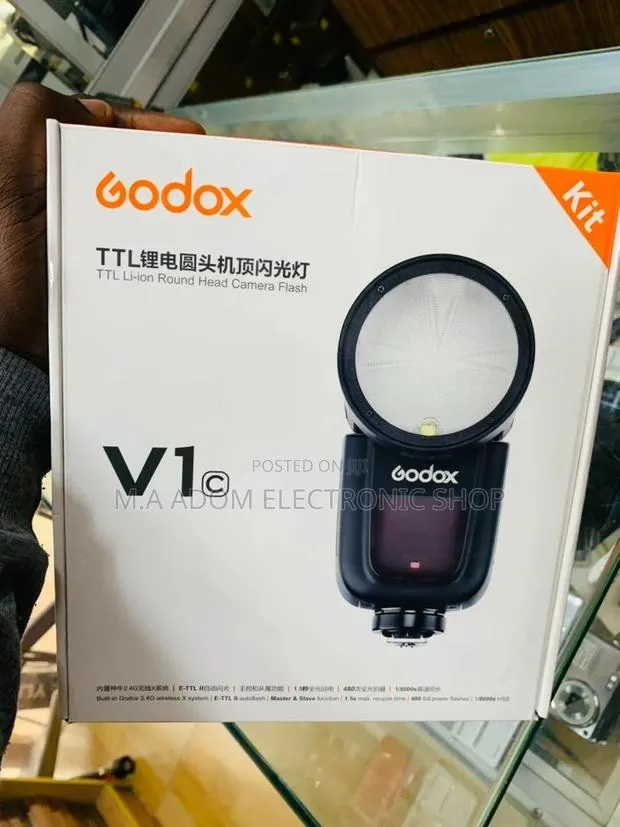 Well Design Godox Round Head Camera Flash for Canon. · Photo 1