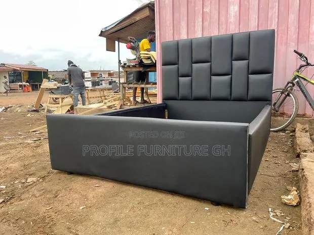 Elysian Black Double Designed Bed-Frame · Photo 1