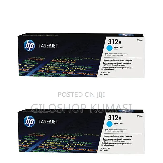 Hp 312a Cyan Original Laserjet Toner Cartridge, Cf381a, · Photo 1