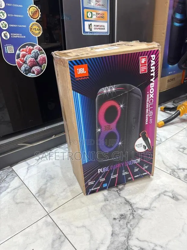 Grab (Blacl) Bluetooth Wireless JBL Party Box Club 120 Speaker · Photo 1